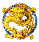 金色盘龙装饰图案