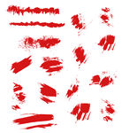 红色笔触矢量素材集合