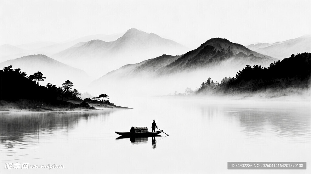 水墨山水背景