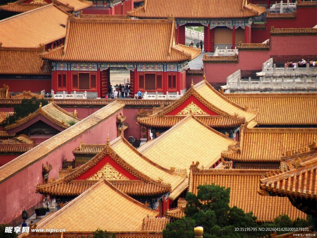 故宫古建筑群屋顶景观
