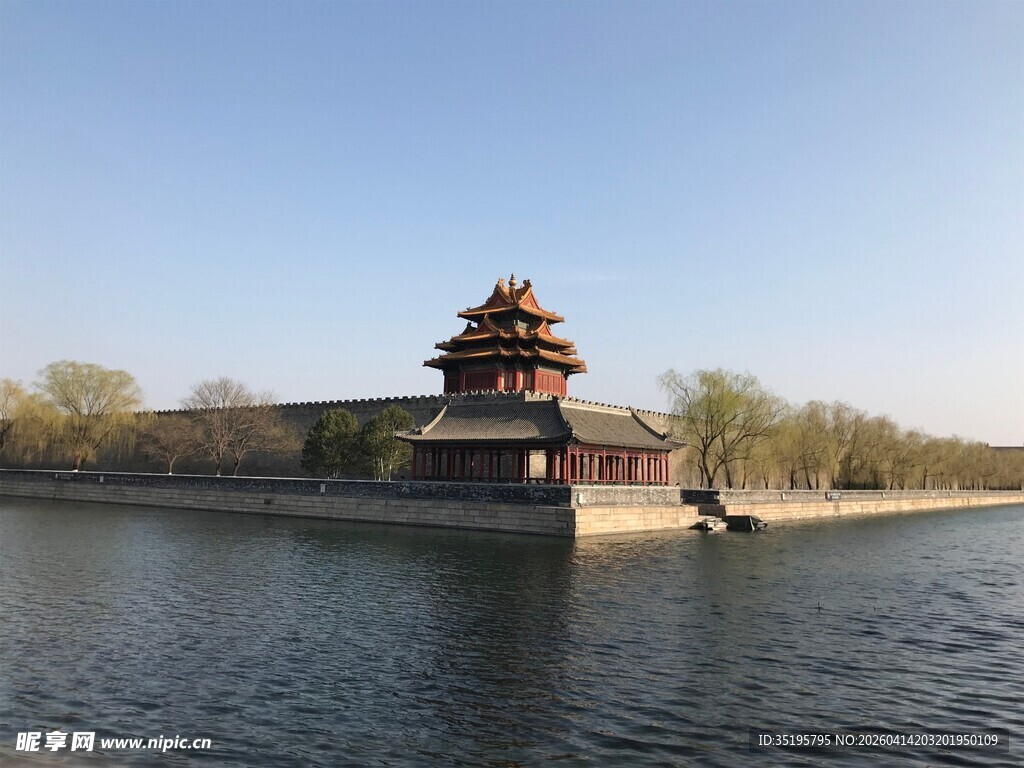 故宫角楼临湖美景