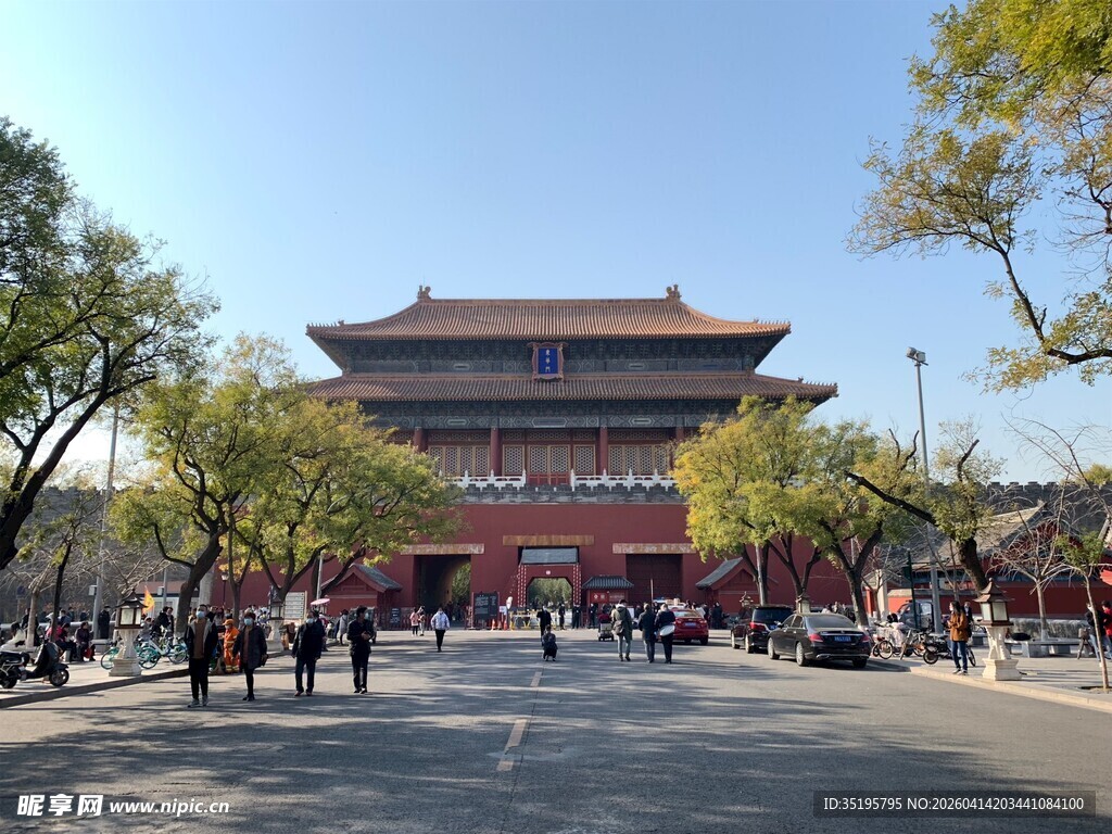 北京前门古建筑街景