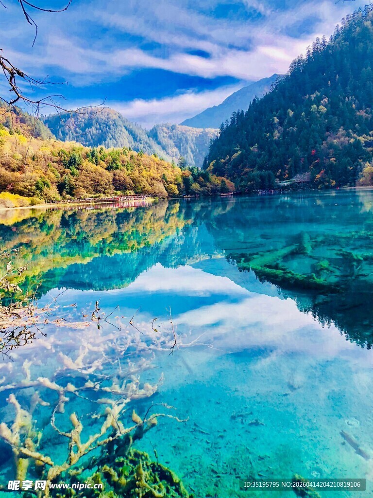梦幻般的清澈山水美景