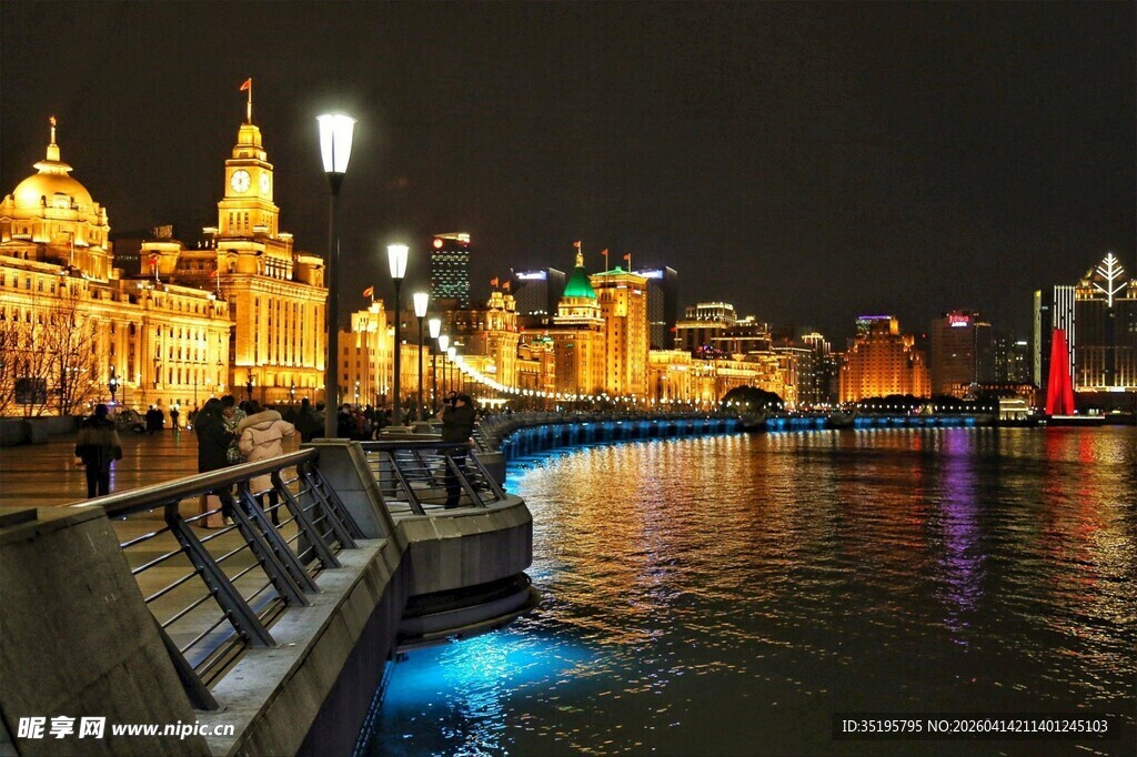 上海外滩璀璨夜景