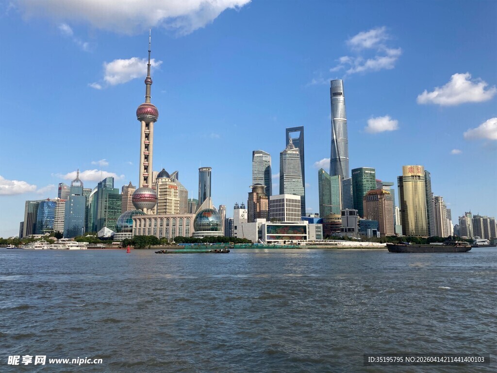 上海外滩城市天际线景观