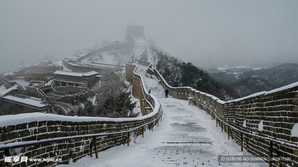 雪后长城美景