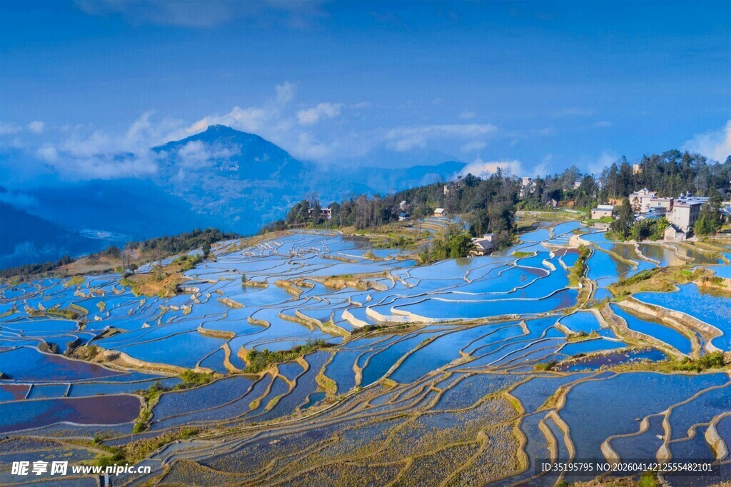 绝美梯田风光山水共一色