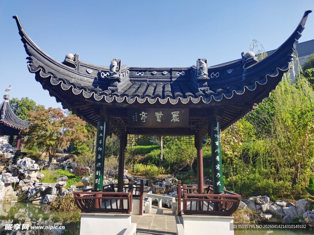 中式古典亭子景观