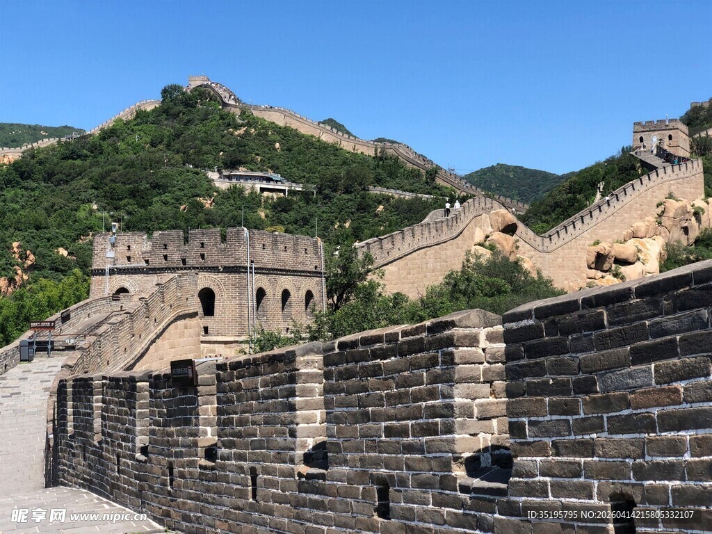 雄伟壮观的古老长城