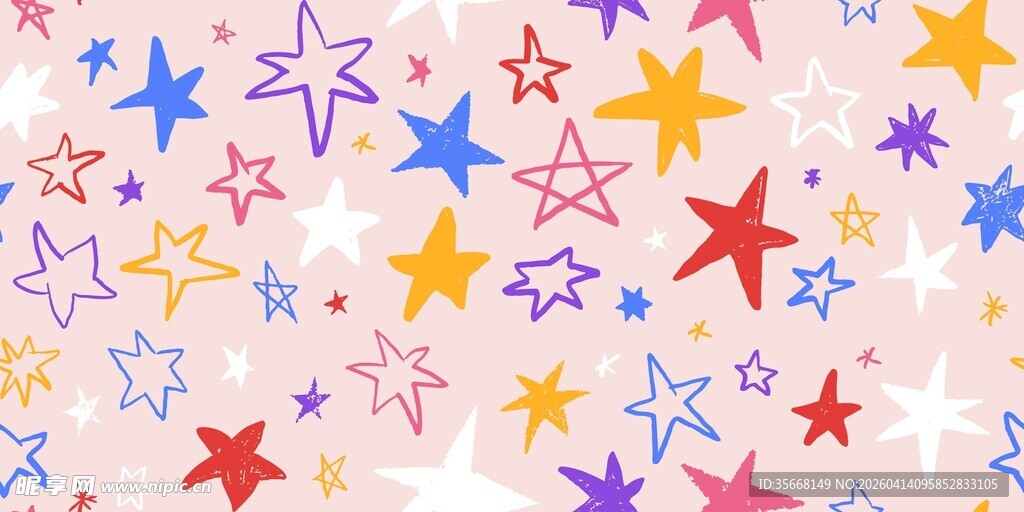 彩色星星图案