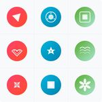 多彩扁平风应用图标集合