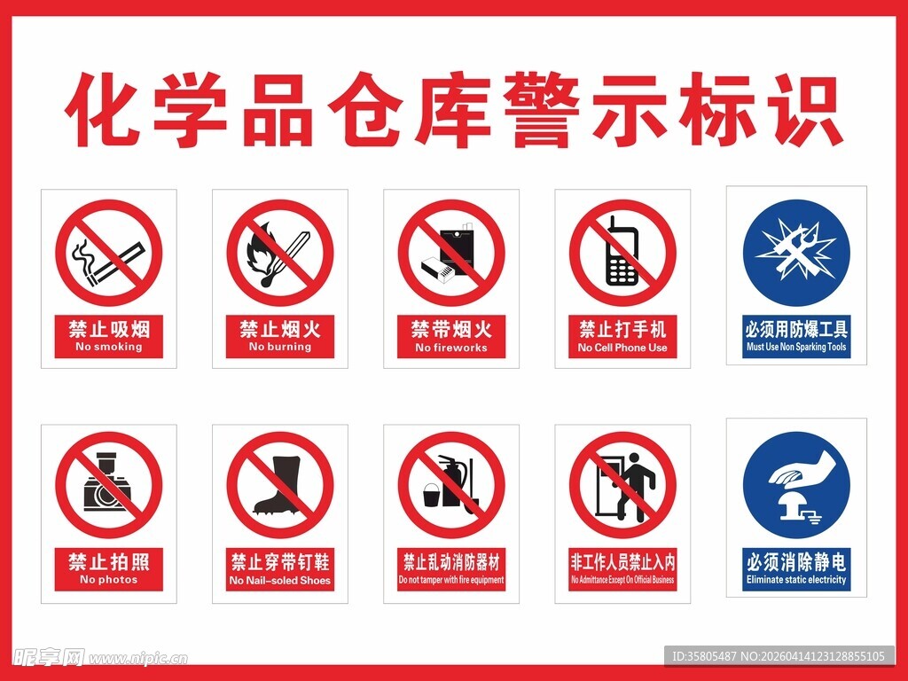 化学品仓库标识