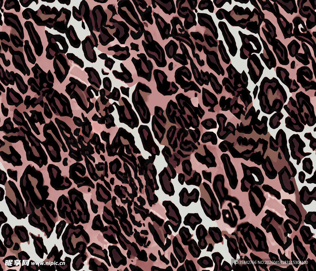 粉色系豹纹时尚图案