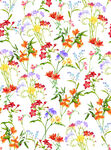 多彩花卉图案背景