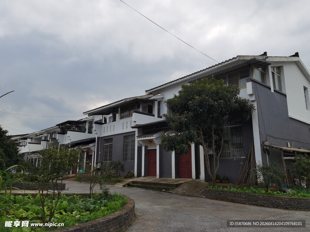 乡村别致民居建筑景观