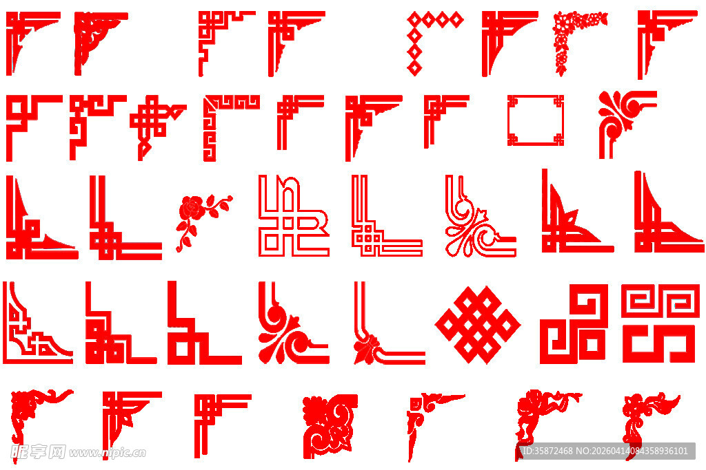 中式边框  花纹