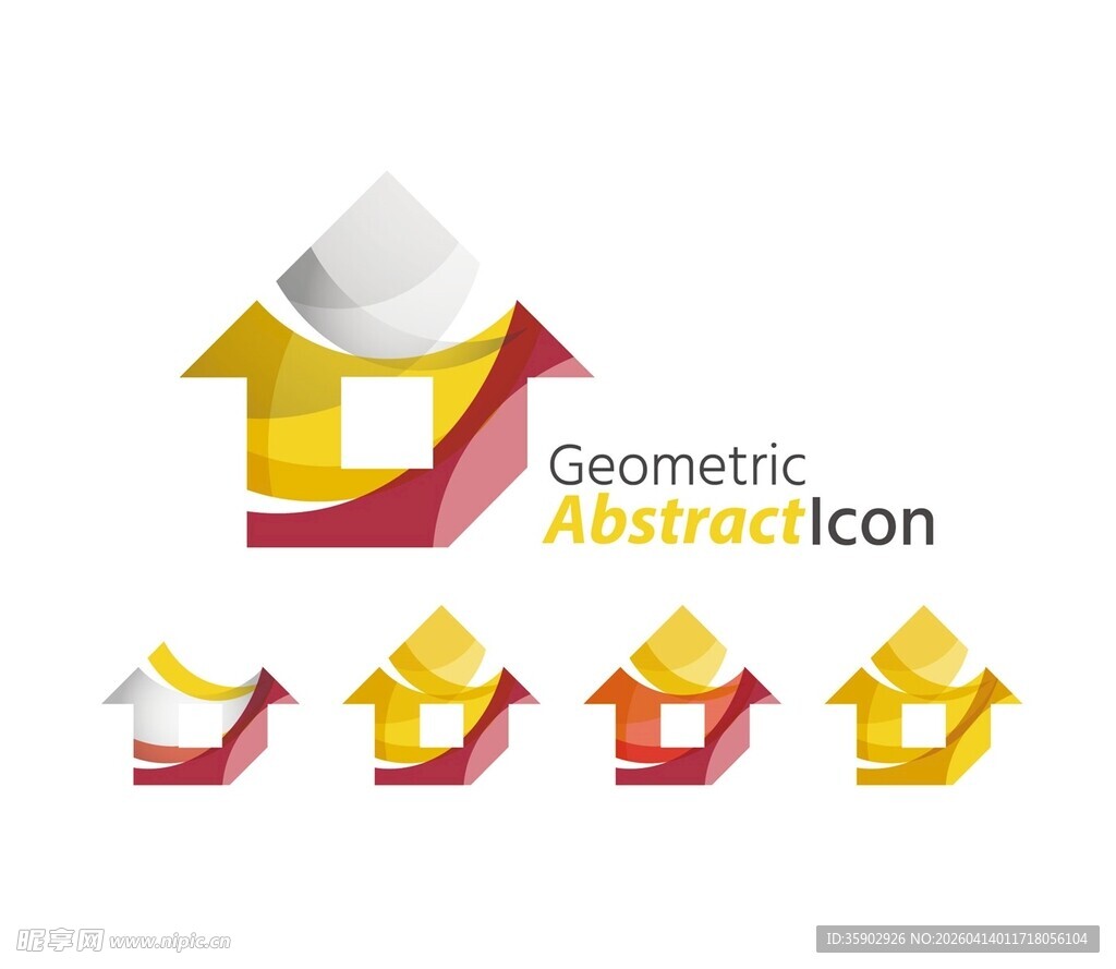 几何抽象箭头图标集合