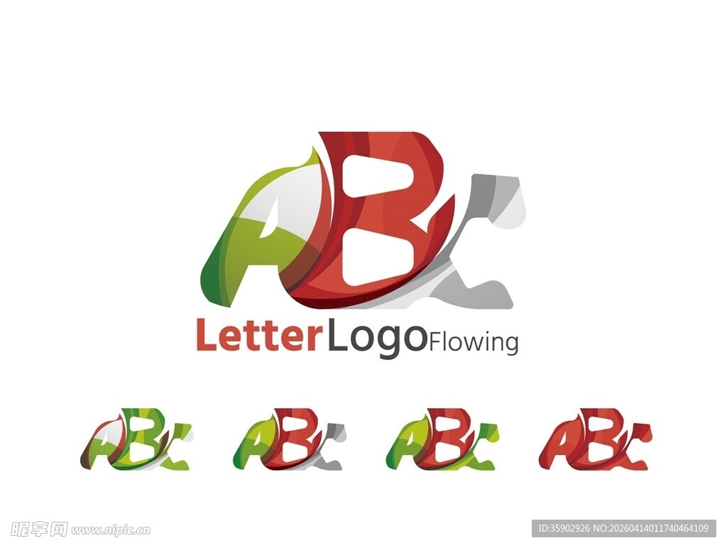 AB字母标志设计示例