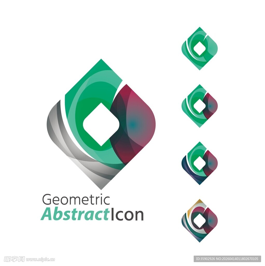 几何抽象图标设计