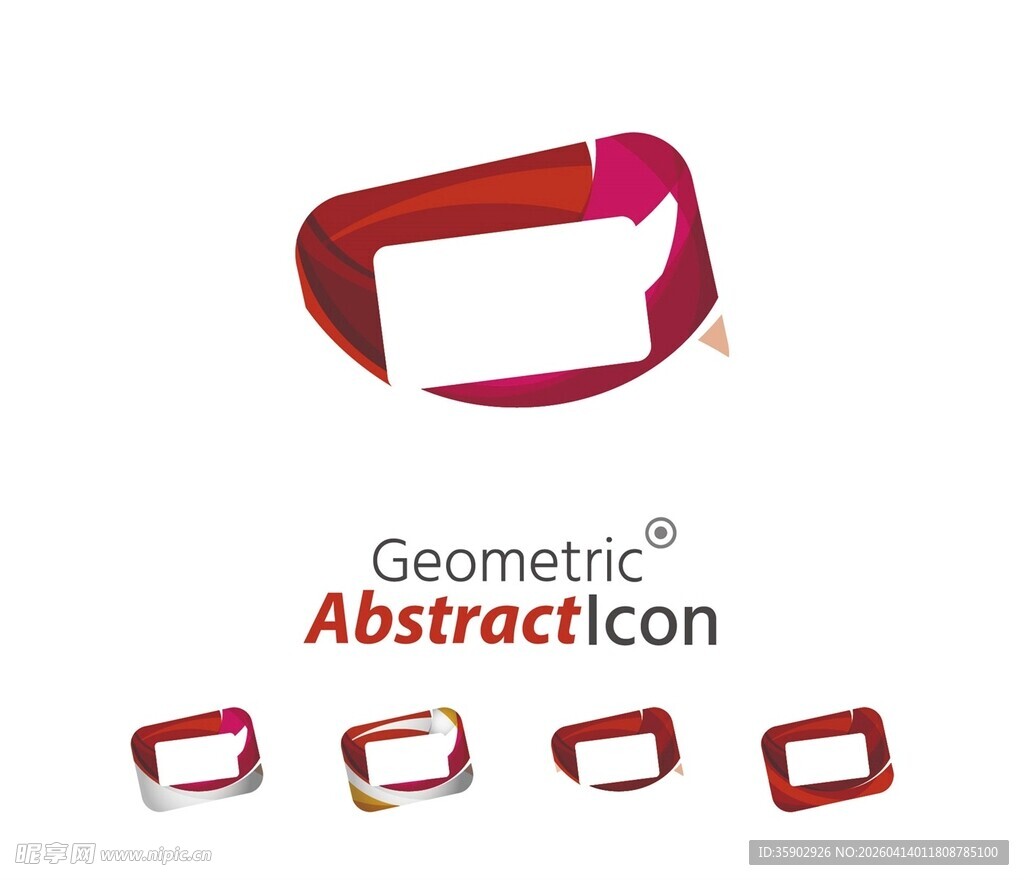 几何抽象风格标志设计