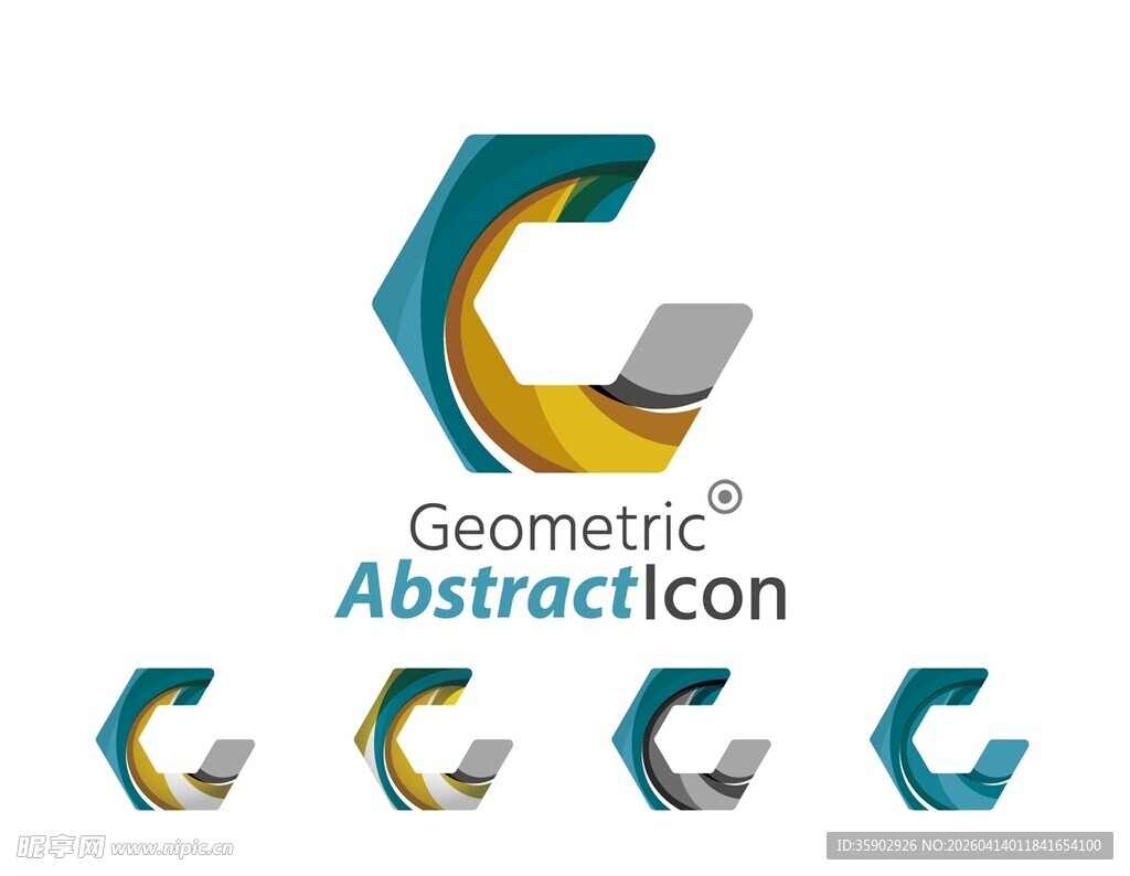 几何抽象公司标志设计