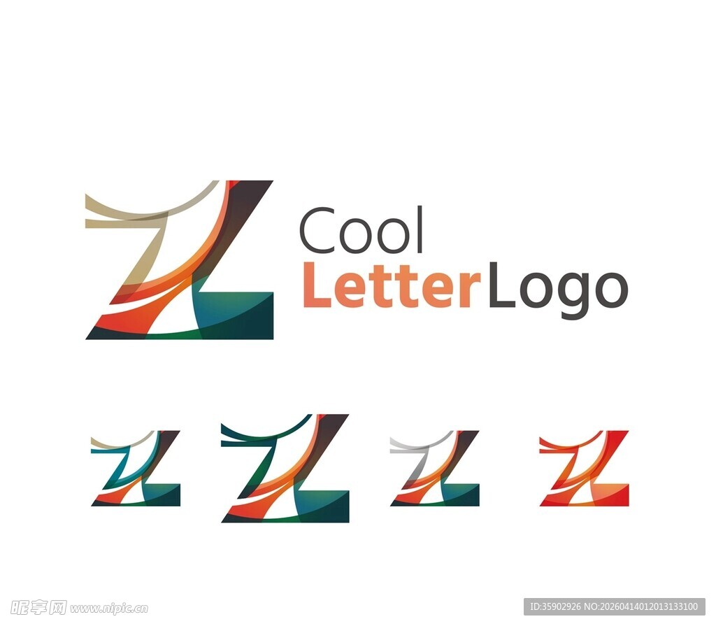 酷炫字母标志设计示例