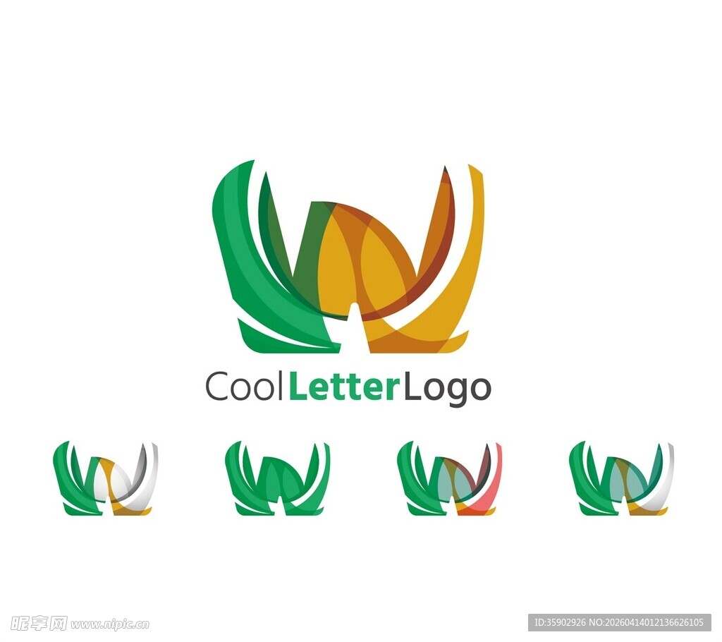 酷炫字母标志设计示例