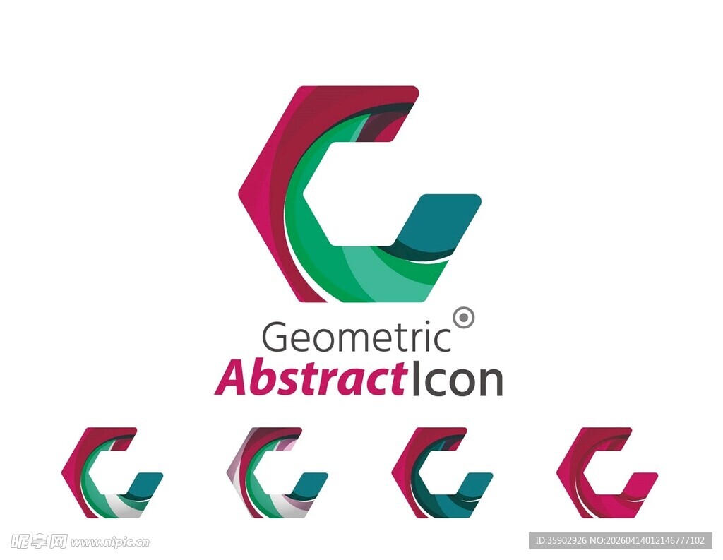 几何抽象图标设计