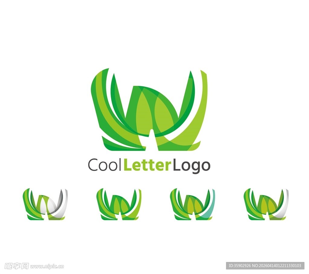 绿叶标志设计
