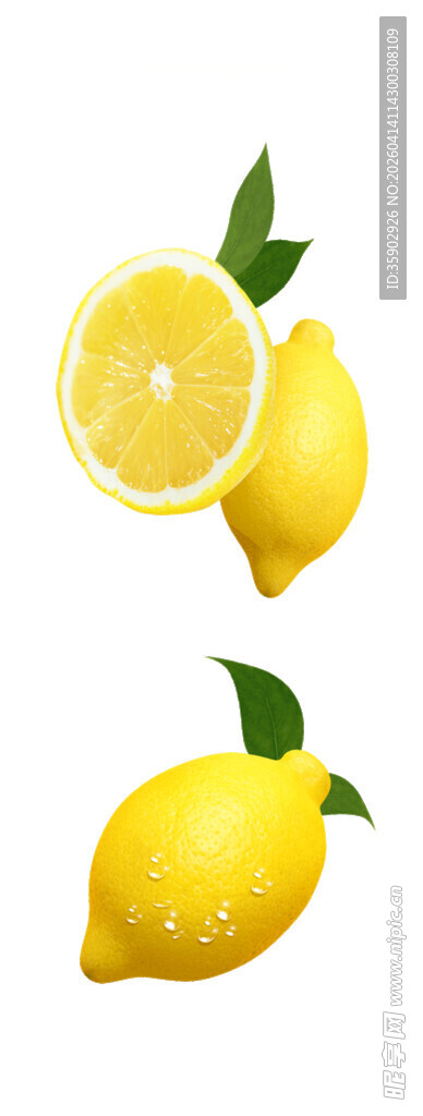 新鲜柠檬清新诱人