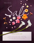 花卉促销海报