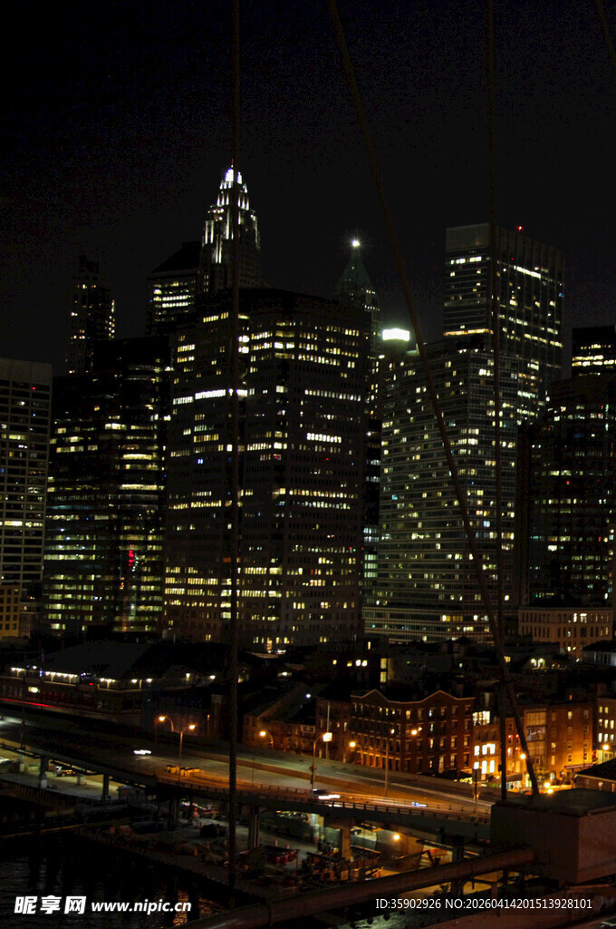 城市璀璨夜景