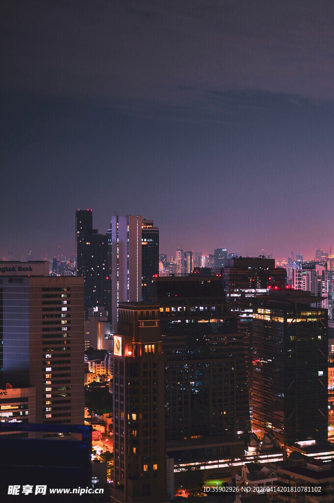城市夜景璀璨灯光秀