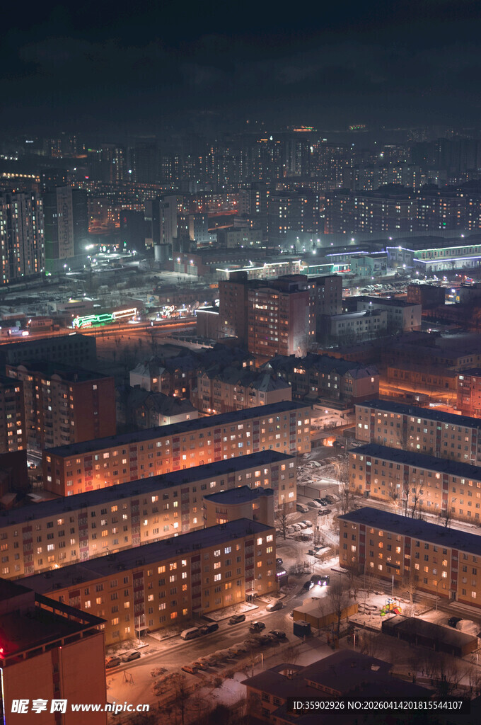 城市夜景灯火璀璨