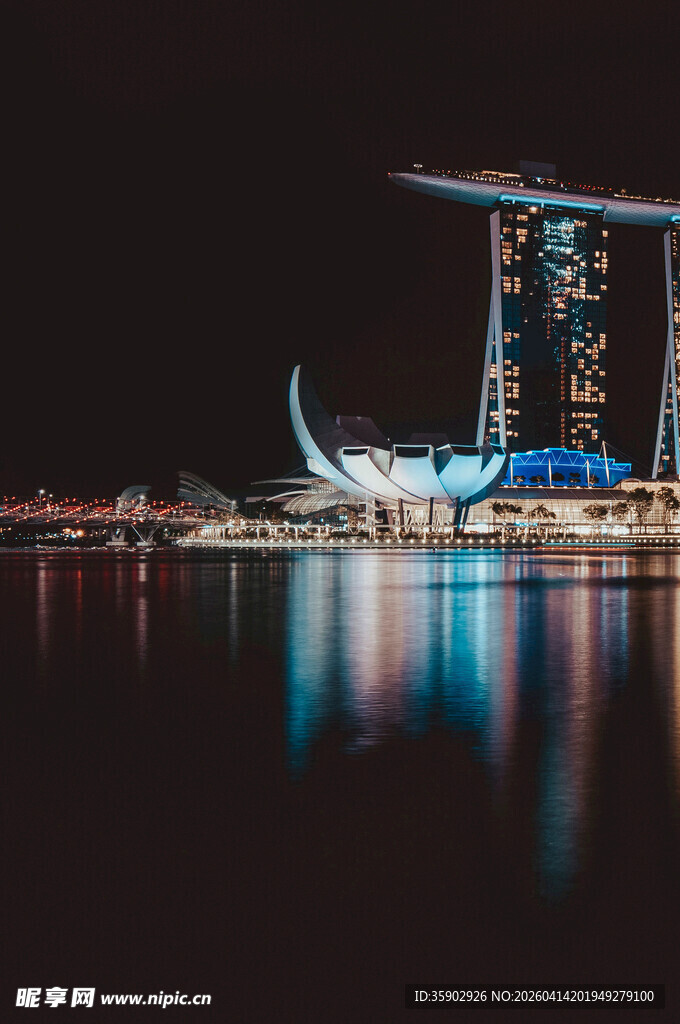 新加坡滨海湾璀璨夜景