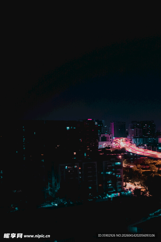 城市夜景璀璨灯光秀