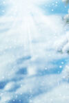 冬日雪景雪花纷飞的天空