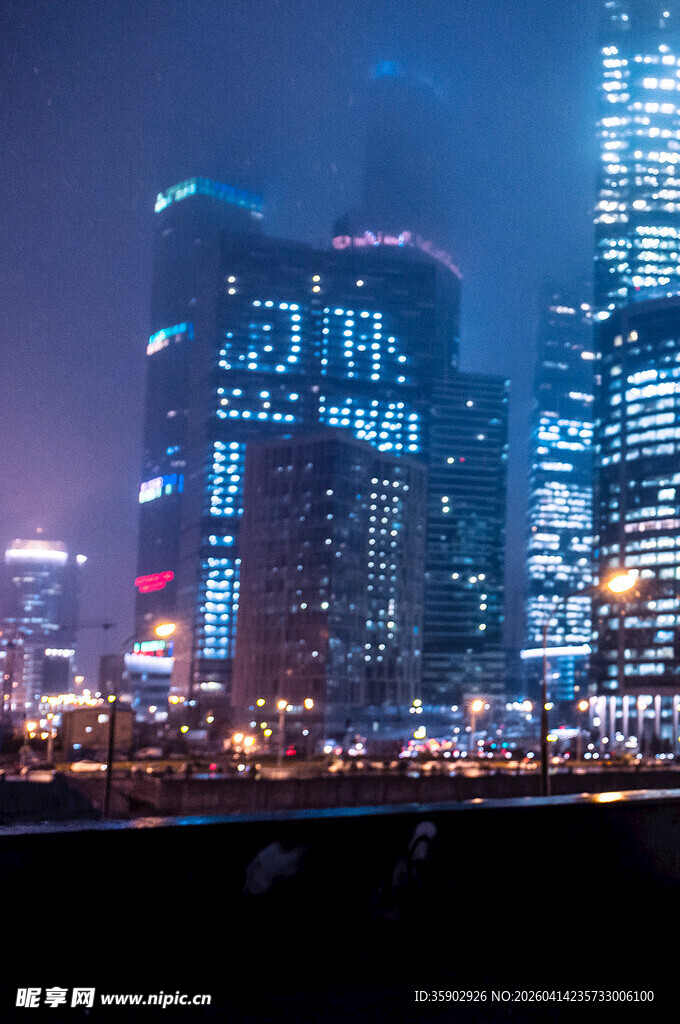 莫斯科都市璀璨夜景