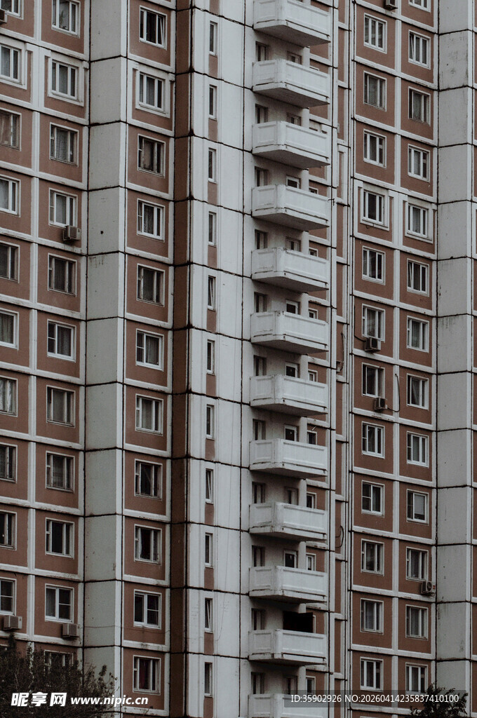 莫斯科高层住宅楼外观