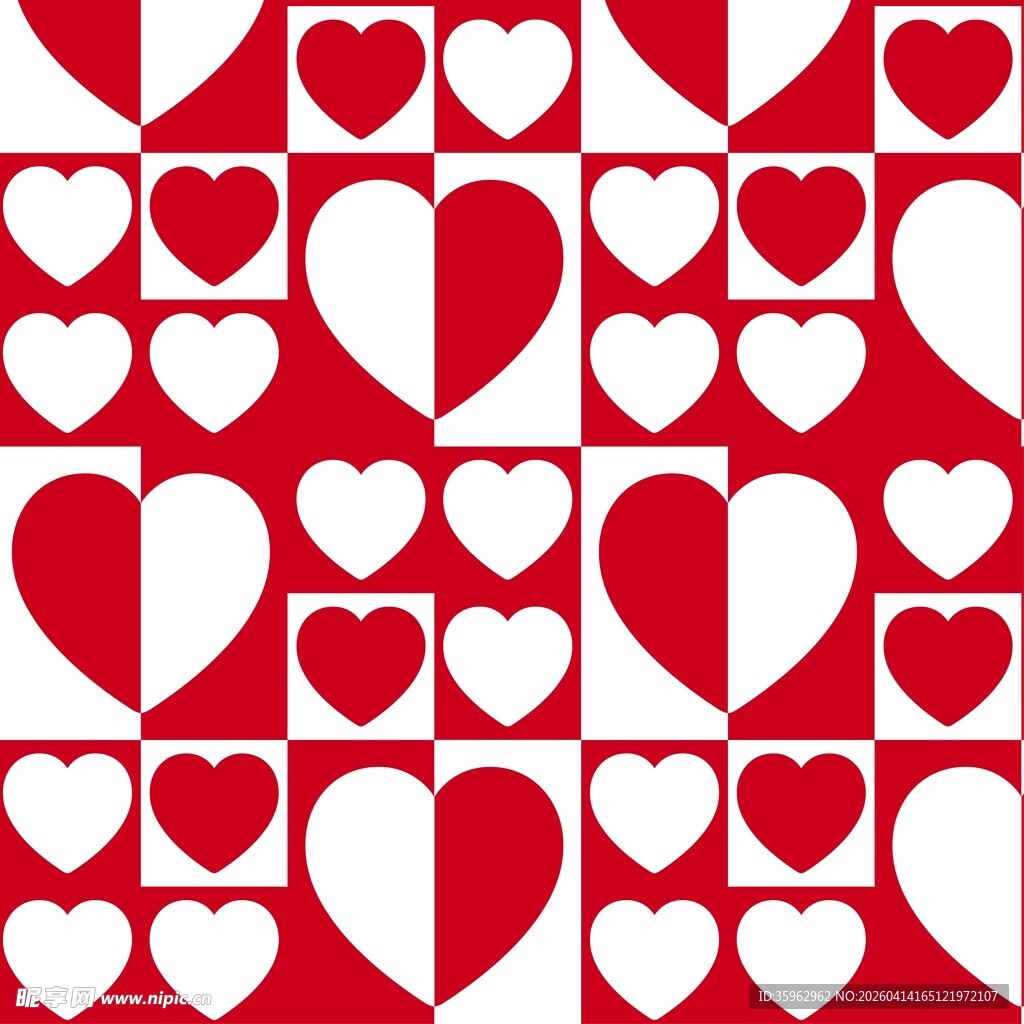 爱心图案背景