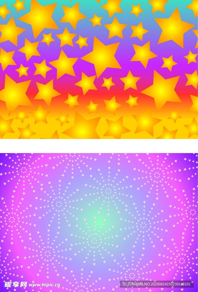 星星渐变背景