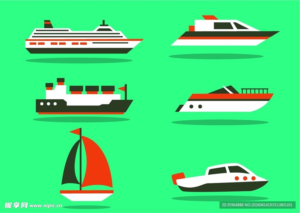船舶图标合集
