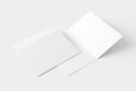 A5信封和卡片设计展示样机