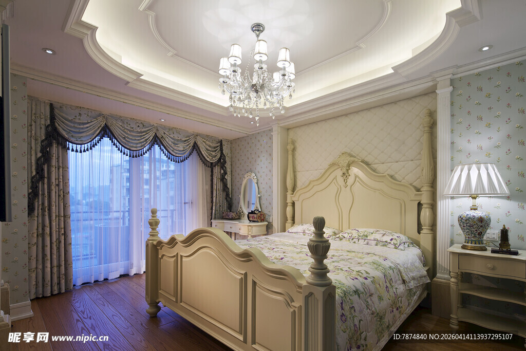 豪华欧式风格卧室展示