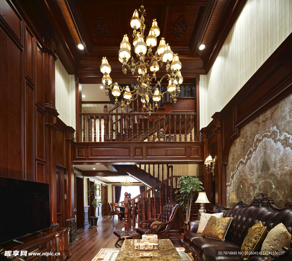 豪华大气的复式家居内景