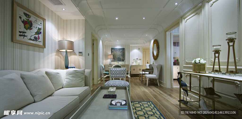 现代简约风舒适客厅空间