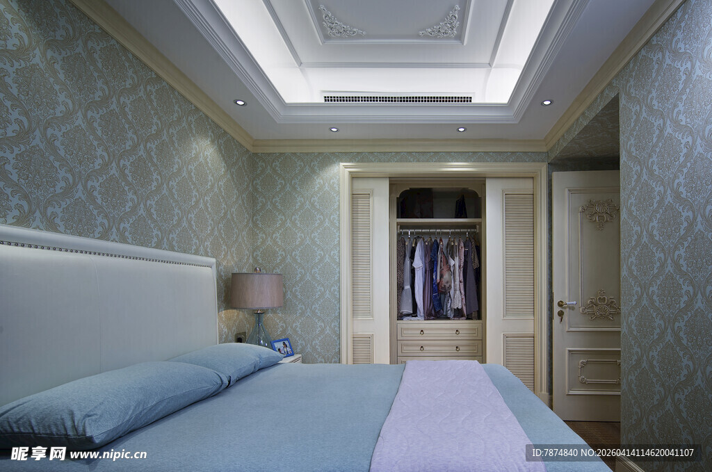 优雅简约风卧室室内场景