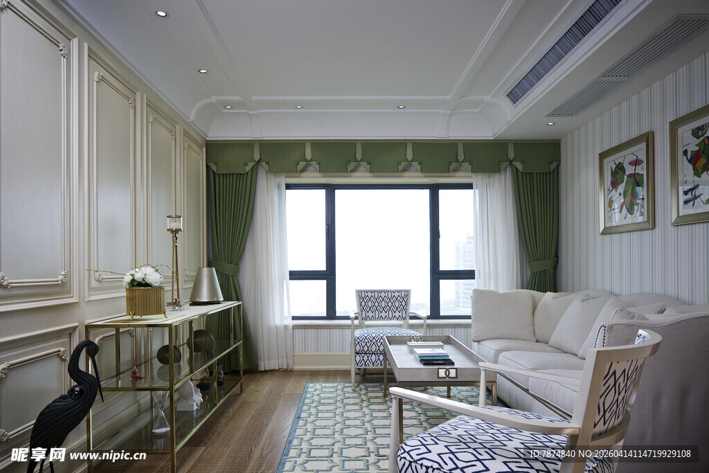 优雅简约的客厅室内设计