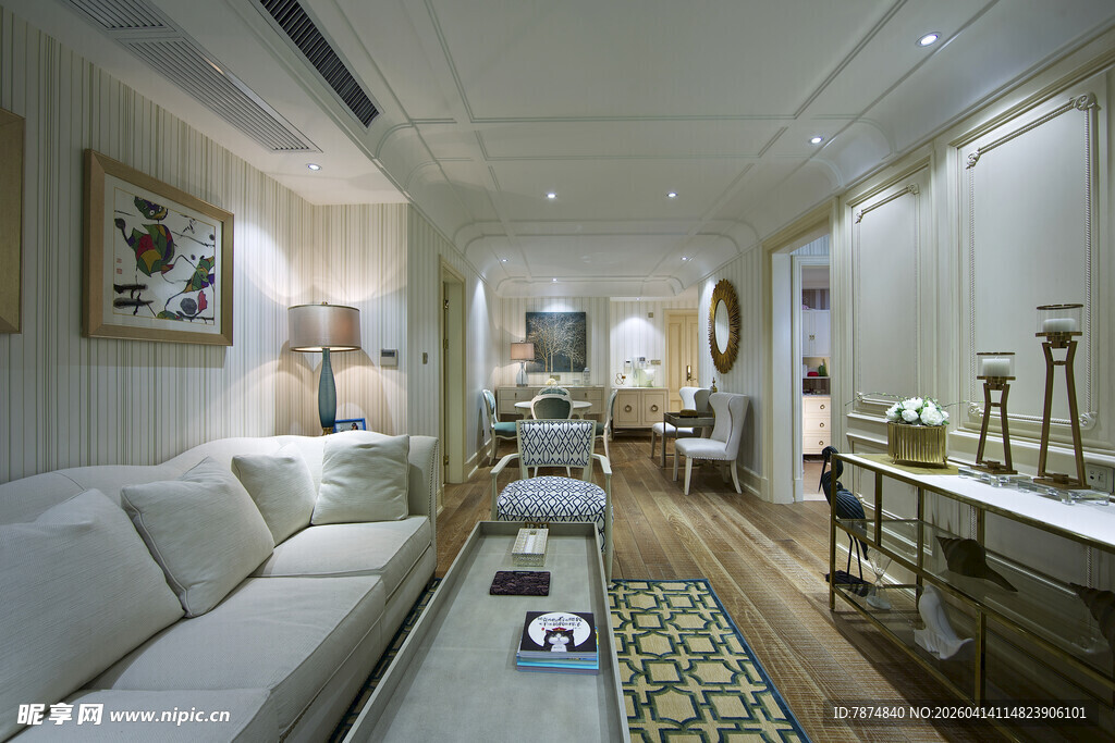 现代简约风客厅室内设计