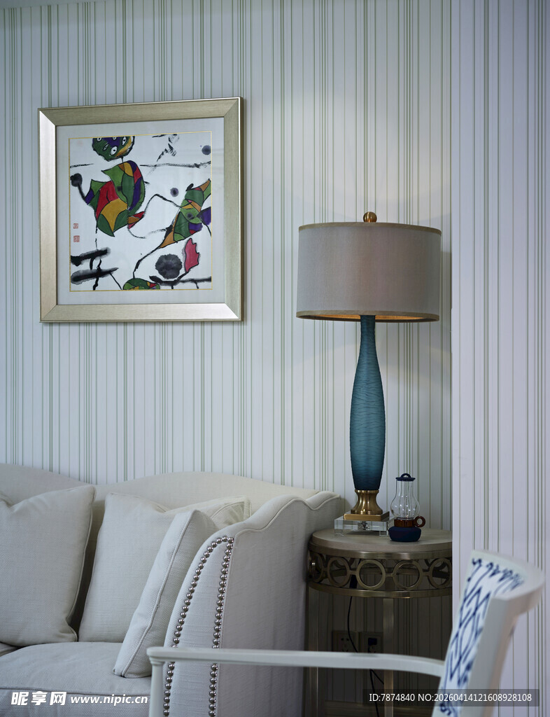 简约客厅一角的温馨布置